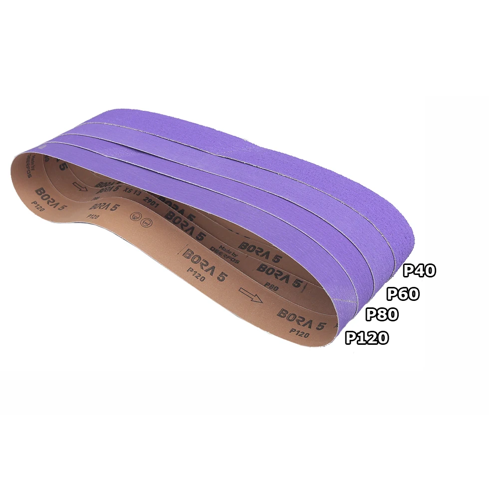 4 pezzi 1067x25/50mm BORA5 Nastro abrasivo in ceramica 1"/2" x 42" Creatori di coltelli Accessori per smerigliatrice a nastro