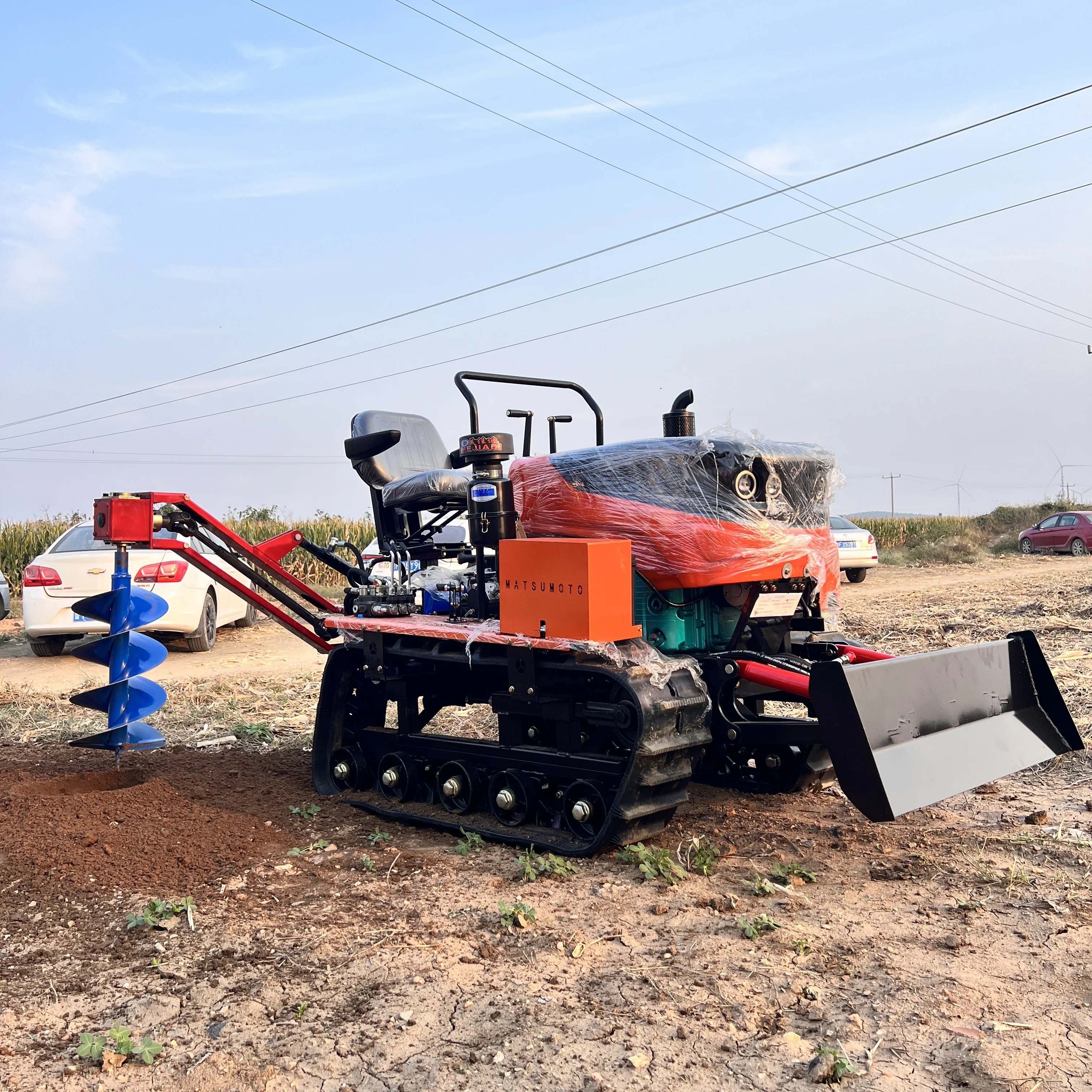 High Quality Zhongmei 25 HP 1GZL-100 Diesel Rotary Tiller with 3-Forward 1-Reverse Gear for Farmland Cultivation