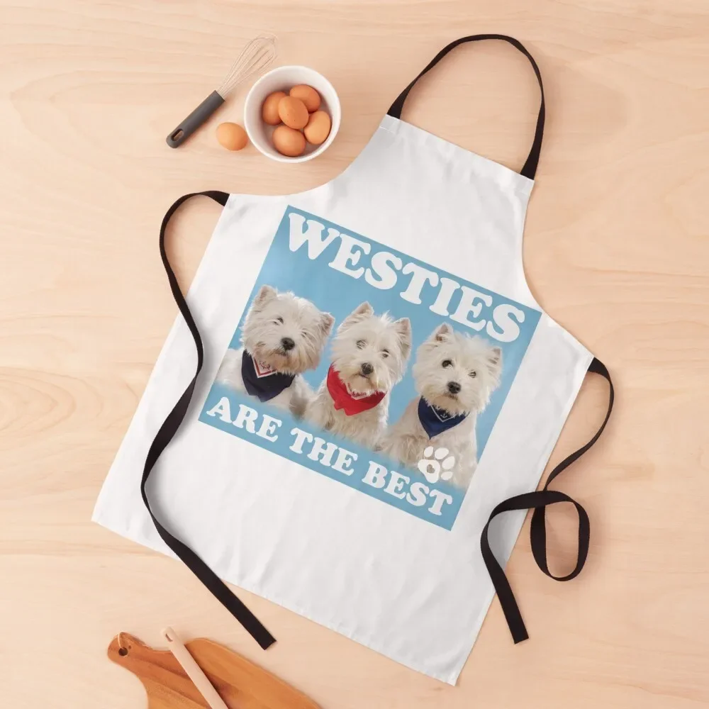 

Westie masks West Highland White Terrier Apron cooks clothes Home And Kitchen Waterproof Apron