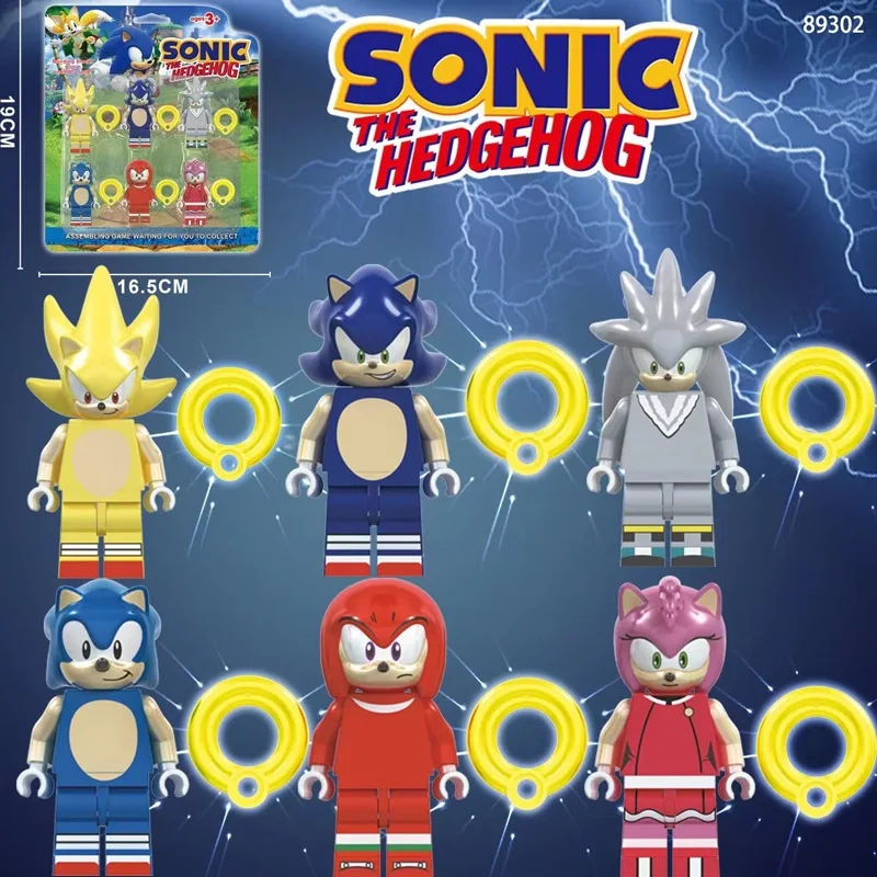 

Игрушки Sonic для детей: Синий Ежик/Шэдоу/Наклз/Тейлс/Силвер – развивающие конструкторы для мальчиков и девочек, подарок на день рождения