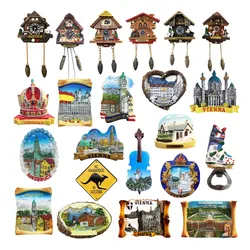 Europe Austria 3D Fridge Magnets Tourism Souvenir Refrigerator Magnets Sticker Collection Handicraft Decoration Articles