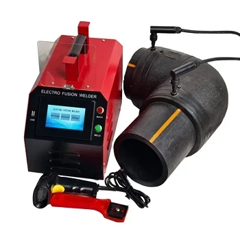 20-400 مللي متر ماكينة لحام كهربائي أوتوماتيكية PE400 3.6KW HDPE تجهيزات أنابيب لحام 220 فولت مع القائمة الإسبانية