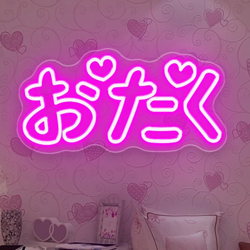 

Otaku Japanese Neon Sign Office Light for Bar Pub Club Home Wall Hanging Flex Neon Lights Wedding Home Party Decor