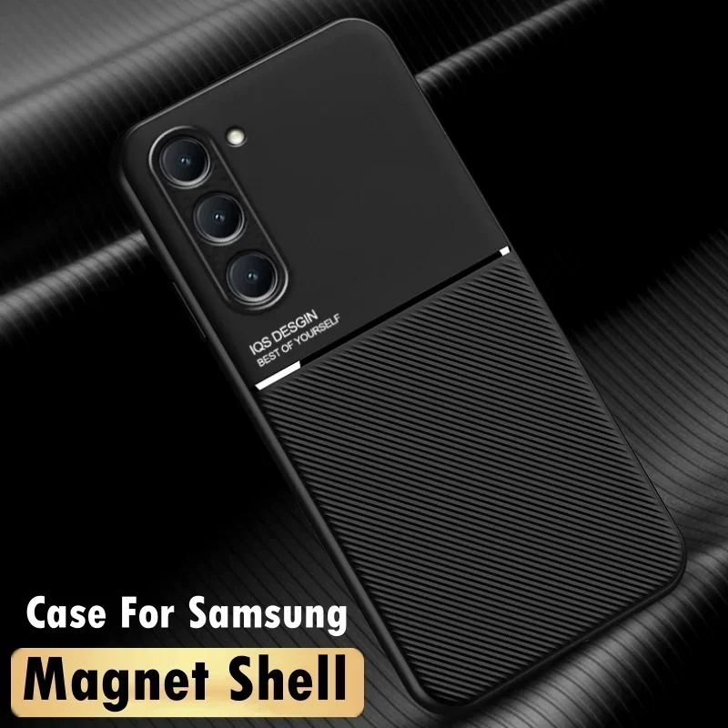 S23 S24 Ultra Magnet Case For Samsung Galaxy S24 S23 S22 S21 S20 S 24 23 22 21 20 FE Ultra Plus Silicone Back Cover Funda Coque