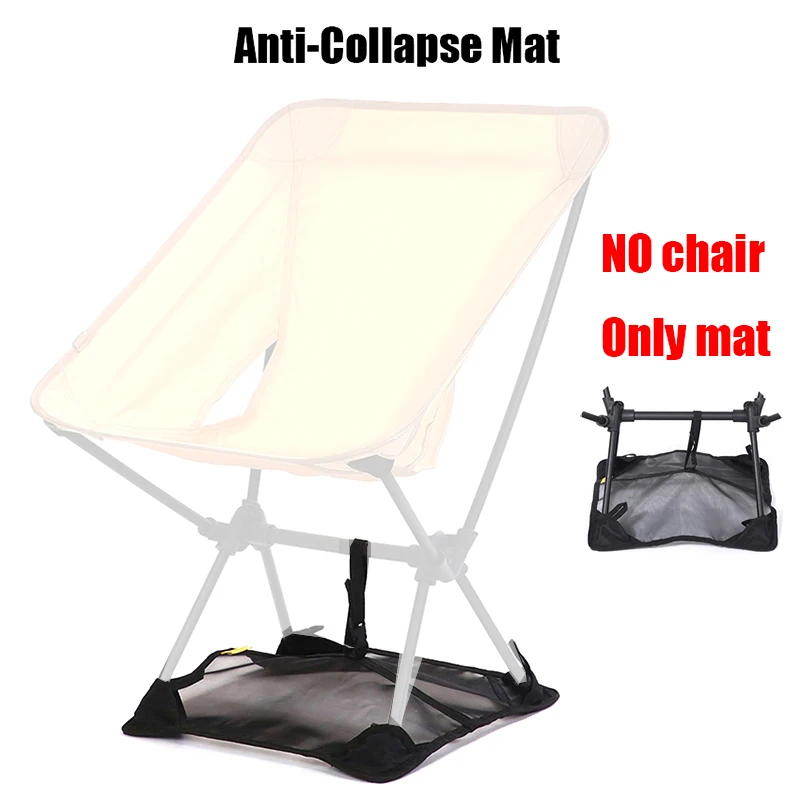 Anti-Collapse Mat Without Chair Backpacking Collapsible Picnics Lightweight Prevent from Sinking Beach for Camping Folding Chair