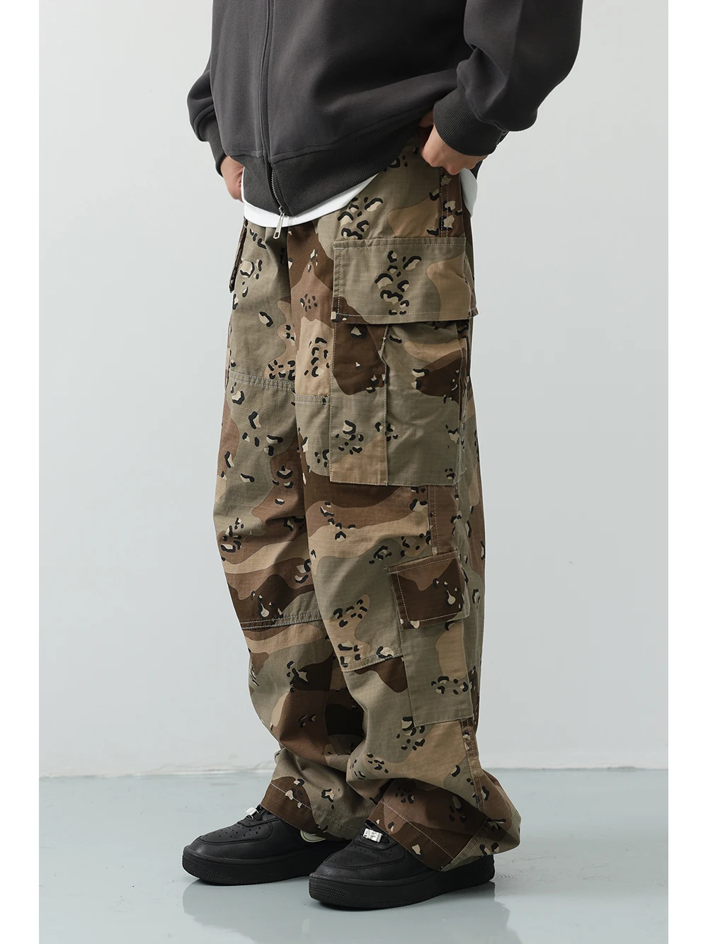 

Американская рабочая одежда в стиле ретро, камуфляжные брюки, свободные повседневные длинные брюки десантника для мужчин и женщин, весна-осень, новые модные брюки