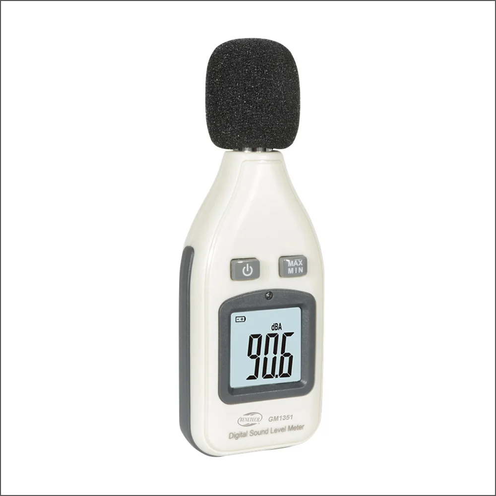 BENETECH Digital Sound Level Meter Noise Audio Decibelimetro 30-130dBA Noisemete Decibels Noise Decibel Monitor Tester GM1351