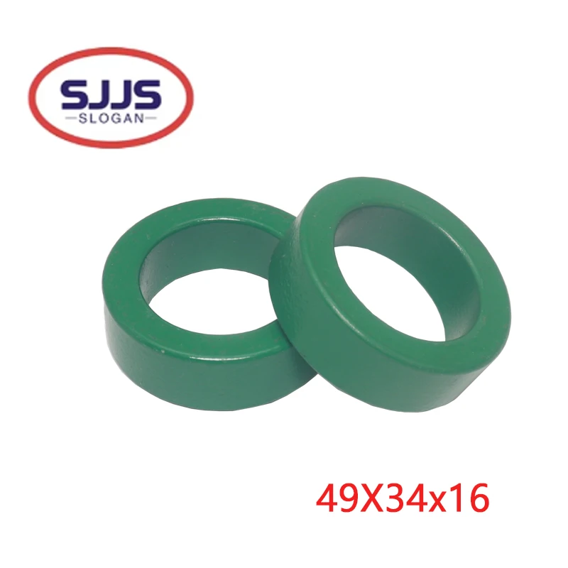 【1PCS】Mn-Zn High Conductivity Green Ferrite Core Ring 49*34*16mm Anti-Interference Filter Inductor 49x34x16mm