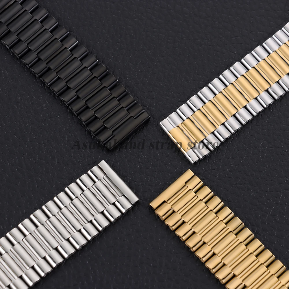Metal Watchstrap 18mm 20mm 22mm for Rolex for Seiko Stainless Steel Bands for Smartwatch Universal Men Women Watch Accessoriess image 3