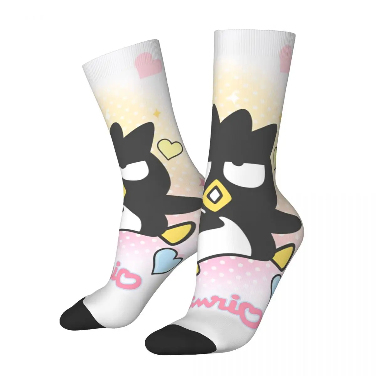 Lovely Unisex Sanrio Badtz Maru Design Socks Merchandise Soccer Socks Cotton Best Gifts