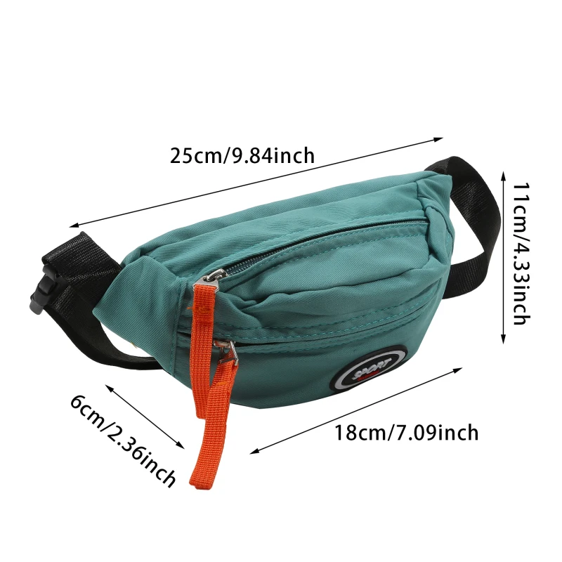 حقيبة كتف واحدة كروس بودي فاني ، حقيبة صدر للأطفال ، حقيبة قماشية قطرية ، محفظة عملات معدنية ، موضة فتاة وفتى ، لطيف ، جديد