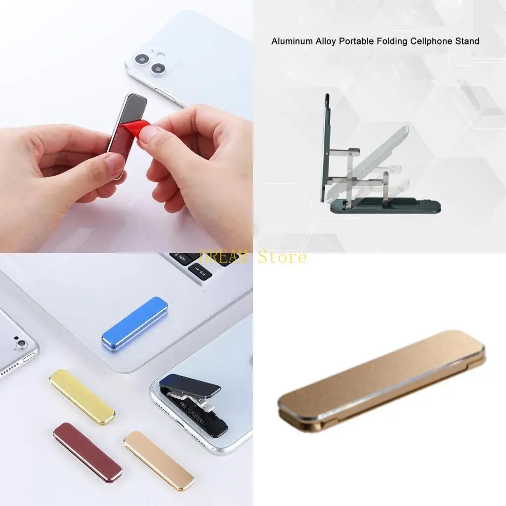 

Universal Mini Folding Mobile Phone Holder Stand Aluminum Alloy Invisible Portable Stand Bracket Desktop Phone Holder best sale
