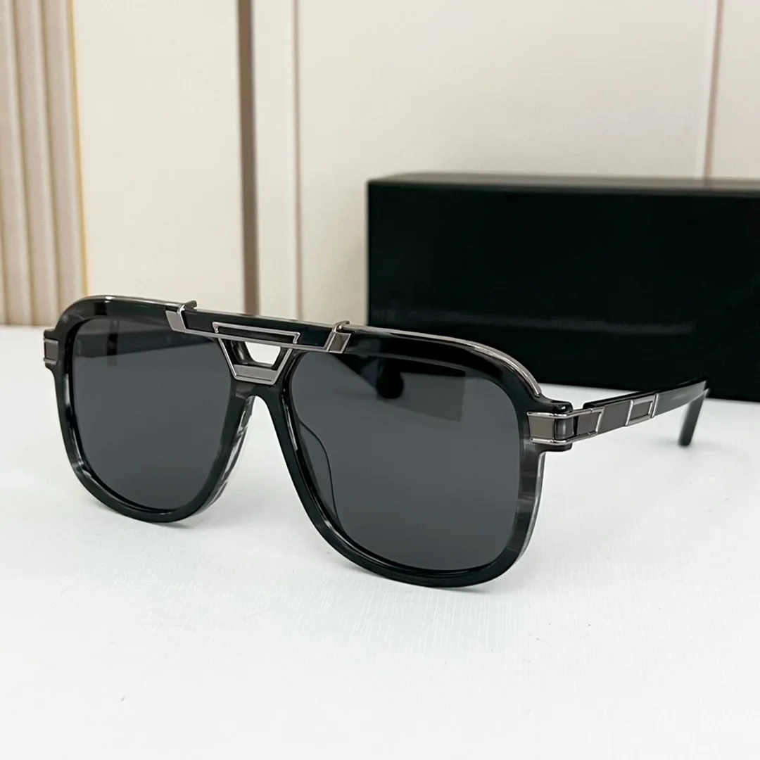 

TOPquality high-end fashion square cool black men's sunglasses beach travel women's sunglasses