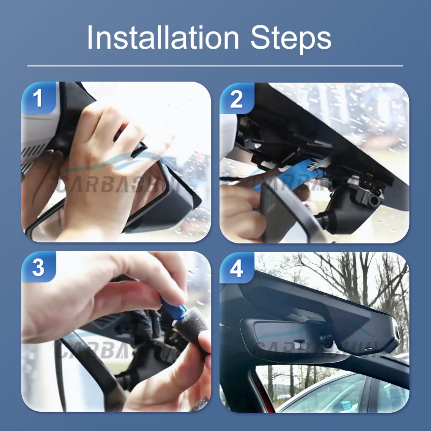 4K 2160P Plug And Play Dashcam Wifi Car DVR Video Recorder For Peugeot 3008 Allure 4008 5008 GT DS7 CROSSBACK For Citroen C5 X7