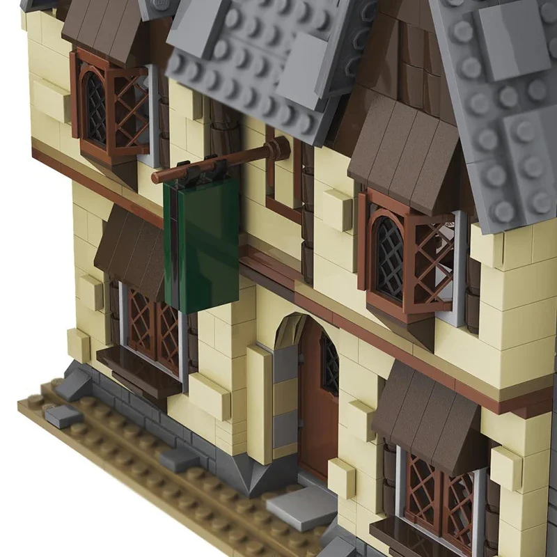 Magical Rings Movie Moc Building Blocks The Prancing Pony Model Technology Bricks DIY Assembly Street View Toys  Gifts