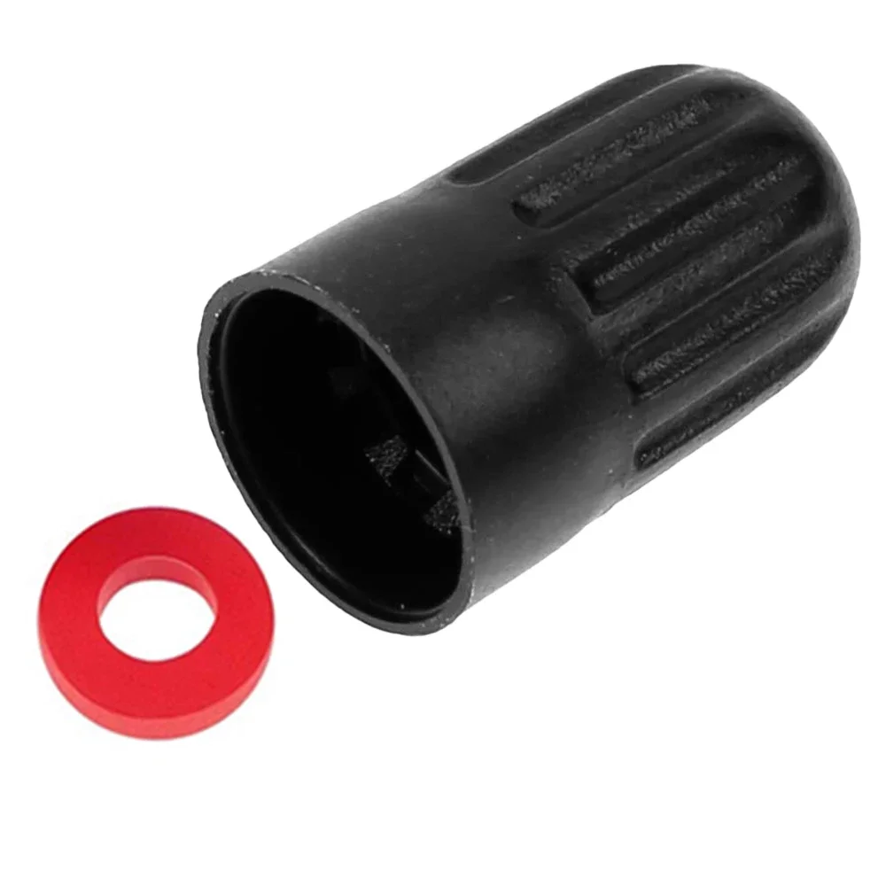 Black Plastic Tire Valve Stem Caps for TR20008 TPMS, Universal Tire Valve Long Caps for Car, Truck, SUV, Bike and Motorcycle