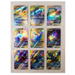 9Pcs/set Pokemon Diy Pikachu Self-Control Ptcg Collect Signature Trading Flash Card Anime Cartoon Gift Color Flash