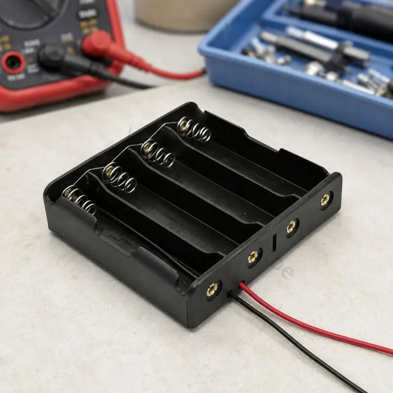 96BA 18650 Batteriehalter mit Abdeckung für Projektverkabelung und Reparatur – Detail 8