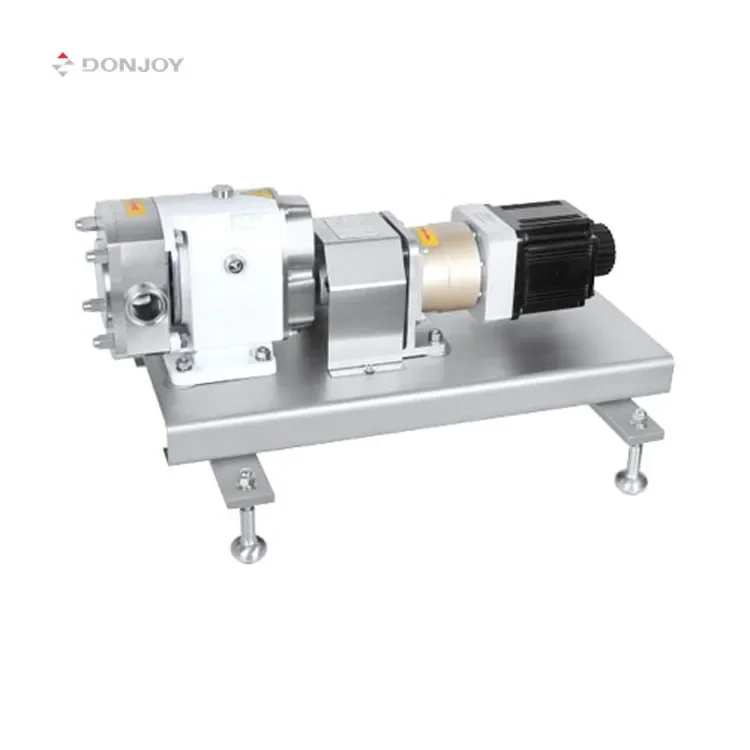 Donjoy high viscosity syrup chocolate rotary lobe pump stainless steel pumps gear pump