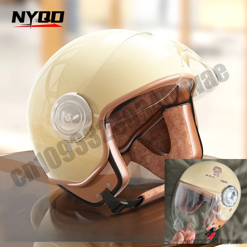 

Электрические мотоциклетные шлемы, шлемы с маленькой окружностью, винтажные шлемы унисекс, зимние милые шлемы Cascos De Moto Para Los Hombres