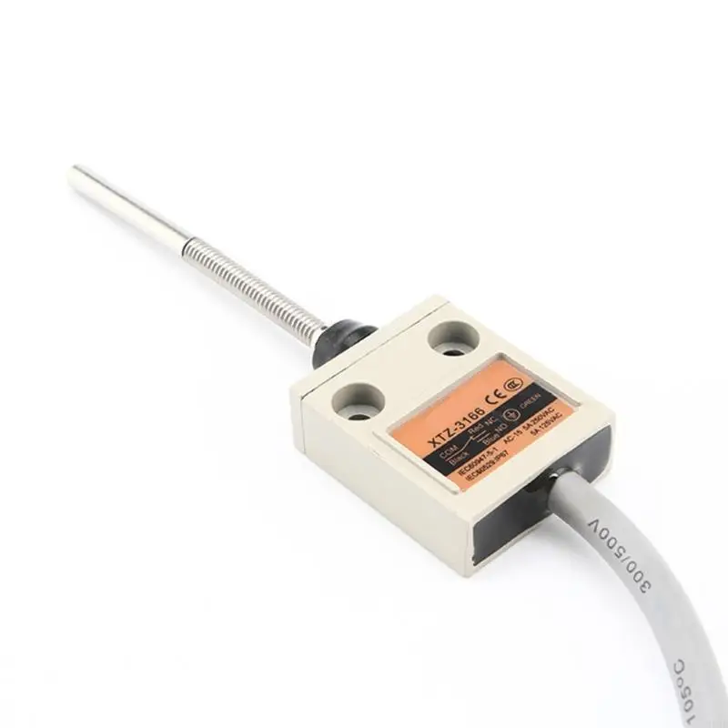 

300cm Long Cable Waterproof Limit Switches Replacement Spring Sensing Limiting Travel Switches for Industrial Equipment
