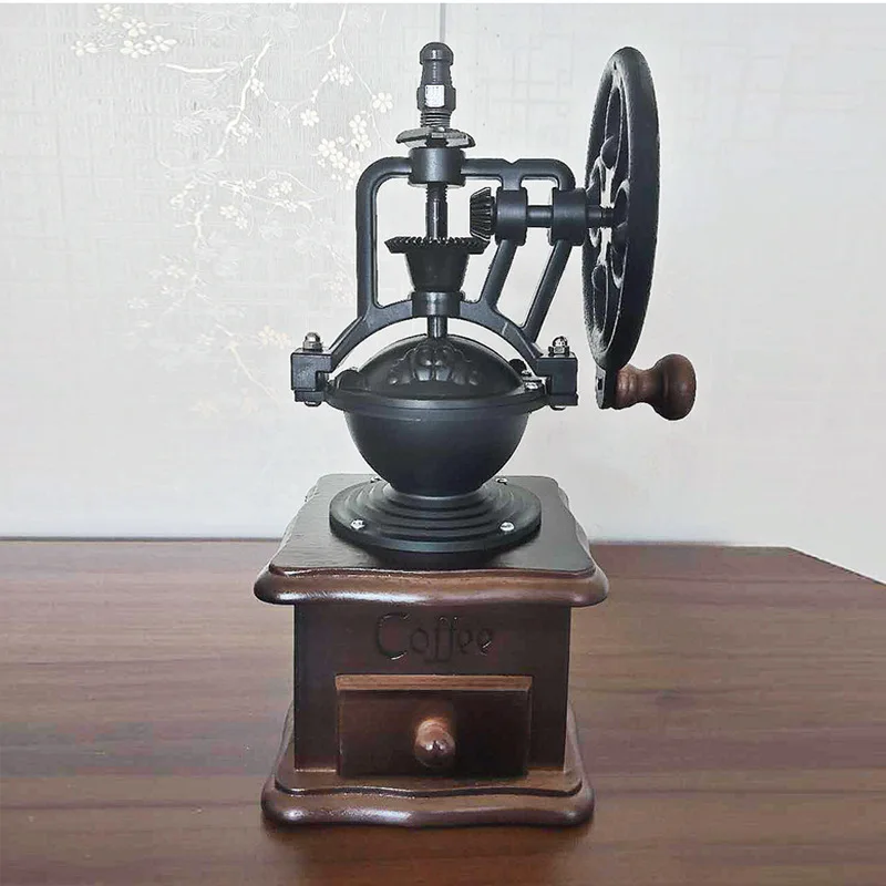 

Big Turning Wheel Ferris Wheel Coffee Grinder Hand Grinder Vintage Hand Coffee Machine Grinder Coffee Bean Powder