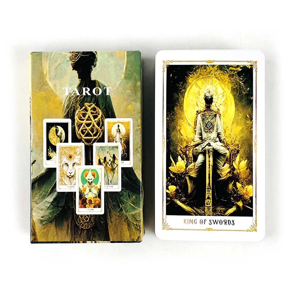 

New Tarot Cards A 78 Deck Oracle English Visions Fate Prediction Divination Edition Borad Playing Games,Camping Games
