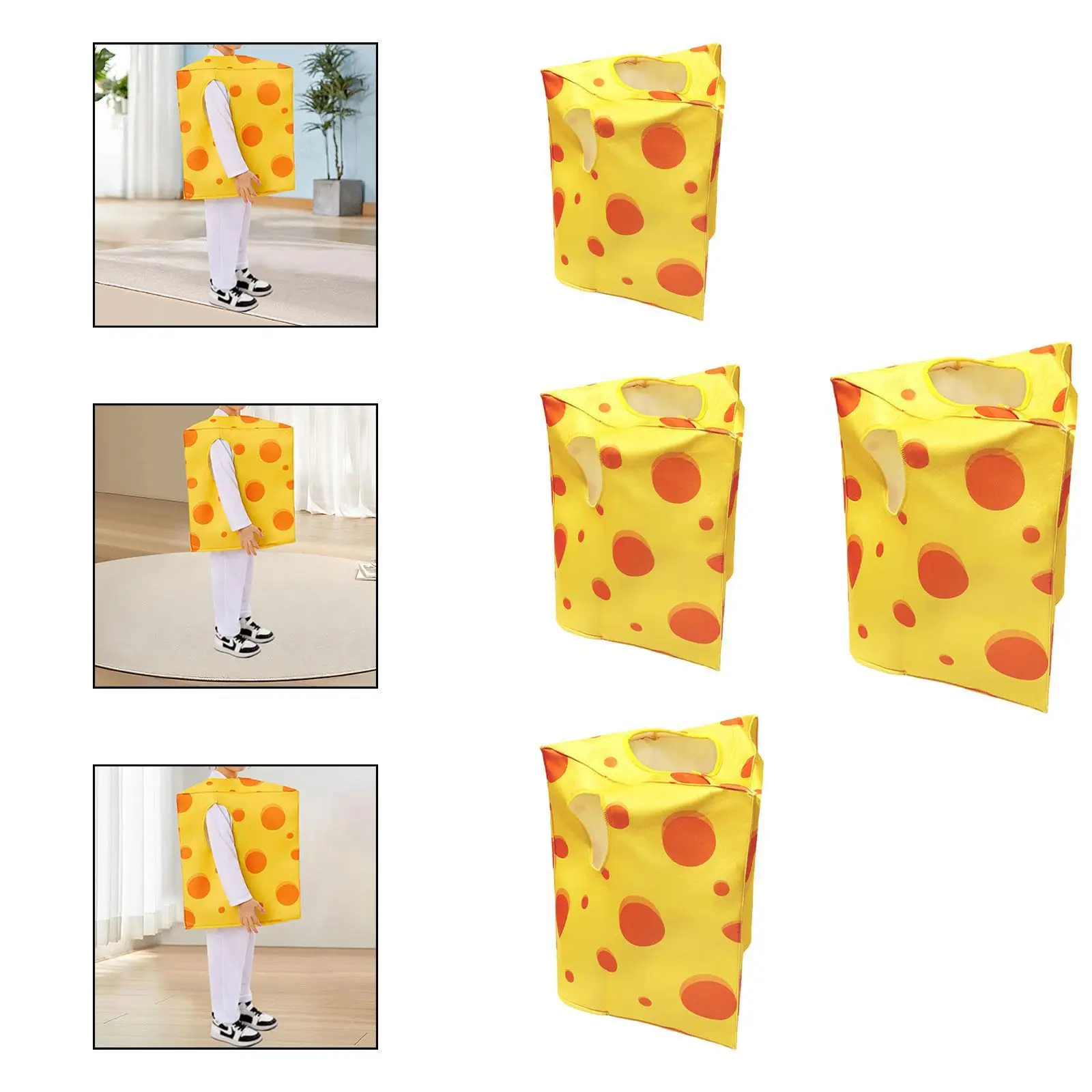 Ontbijtvoedselkostuum Grappige verkleedkleding voor festivalprestaties Jongens Meisjes