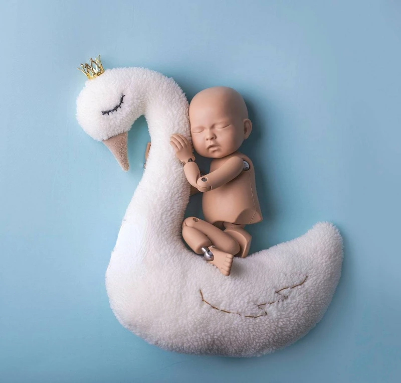 Newborn  Photography Props Doll Bunny Flamingo Horse  Baby Photo Prop Cushion  Photo Bebe Studio Photography Mat