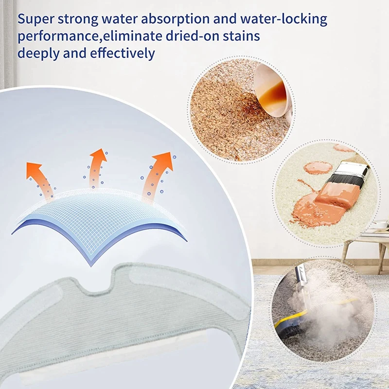 ผ้าถูพื้นสำหรับ D10s dreame บวกหุ่นยนต์ดูดฝุ่นเปลี่ยนได้ซักได้