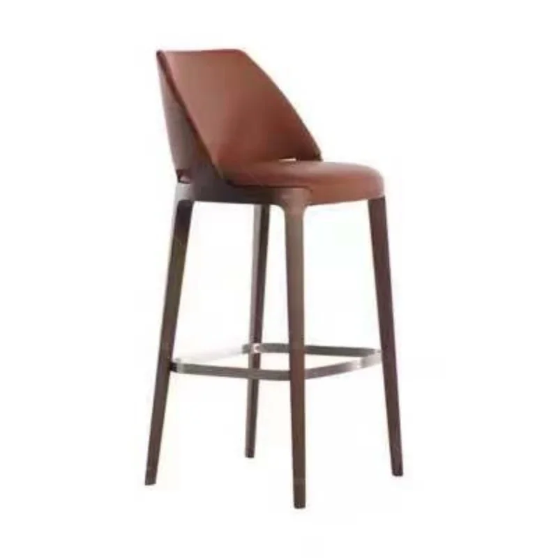 Chaises de Bar Simples en Acier Inoxydable, Meubles Modernes, Comptoir Créatif Minimaliste, Réception