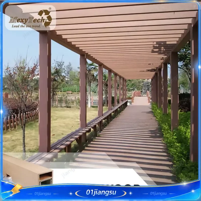 WPC Pergola Gazebo Outdoor Garden Arches Arbours Eco Friendly Wood Plastic Composite Shade Structure Patio Deck Canopy