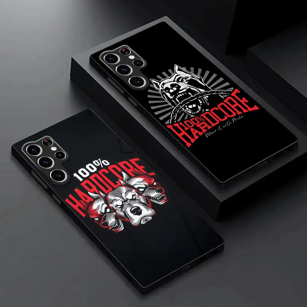 Etui na telefon 100 Hardcore Dog To The Bone do Samsung Galaxy S23 S22 S21 S20 Plus Ultra M54 Note20 Miękki czarny pokrowiec na telefon