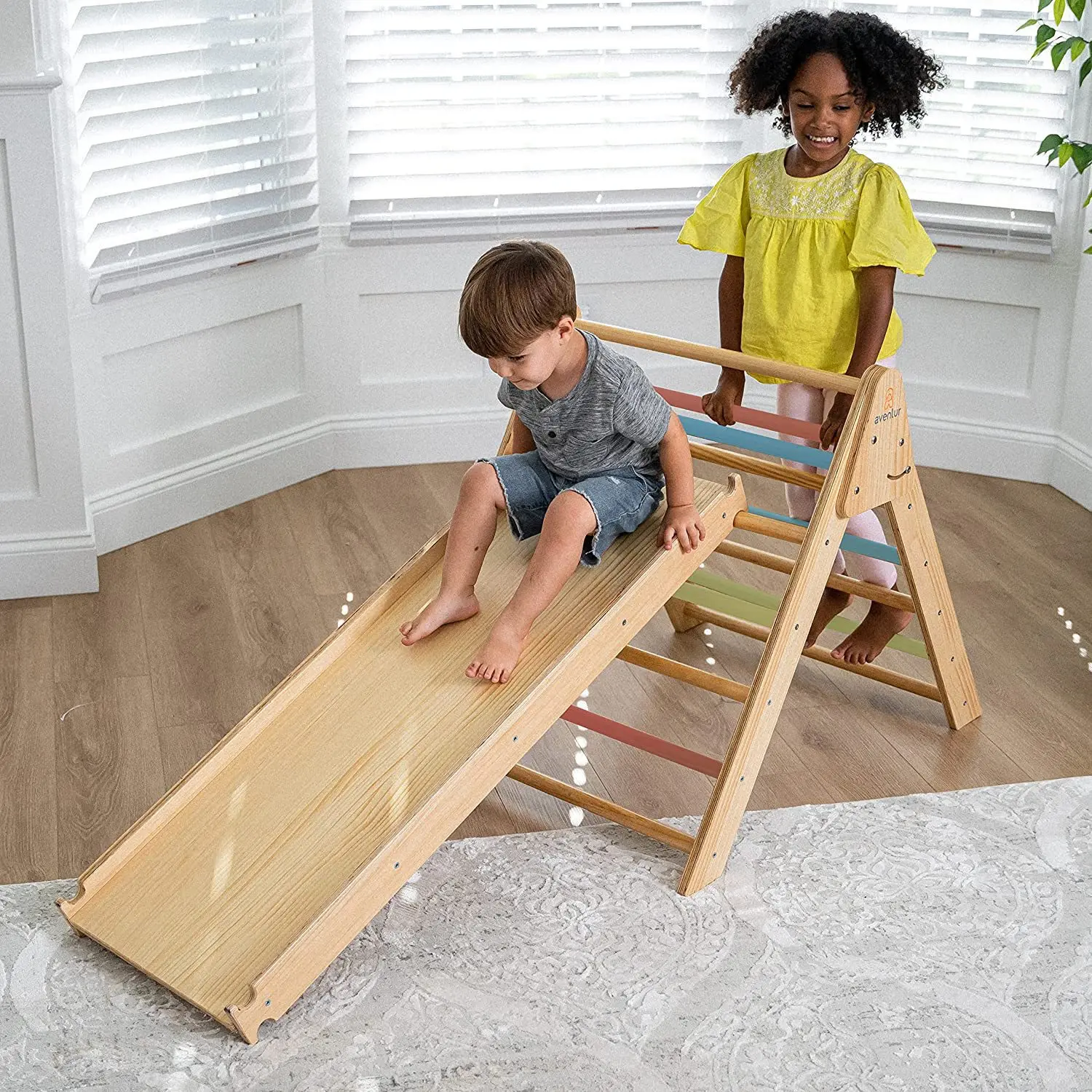 Children's foldable indoor climbing frame an early education toy for kindergarten promoting agility and sensory training