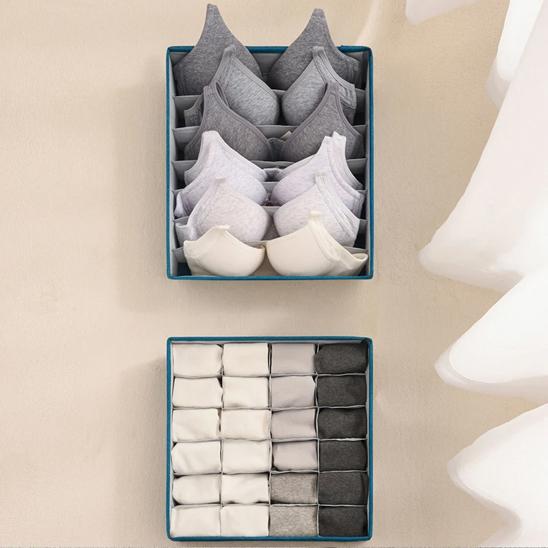 Socks Organizer Underwear Bra Storage Box Cabinet Drawer Organizer For Clothes Ties Wardrobe Foldable Storage Box Case