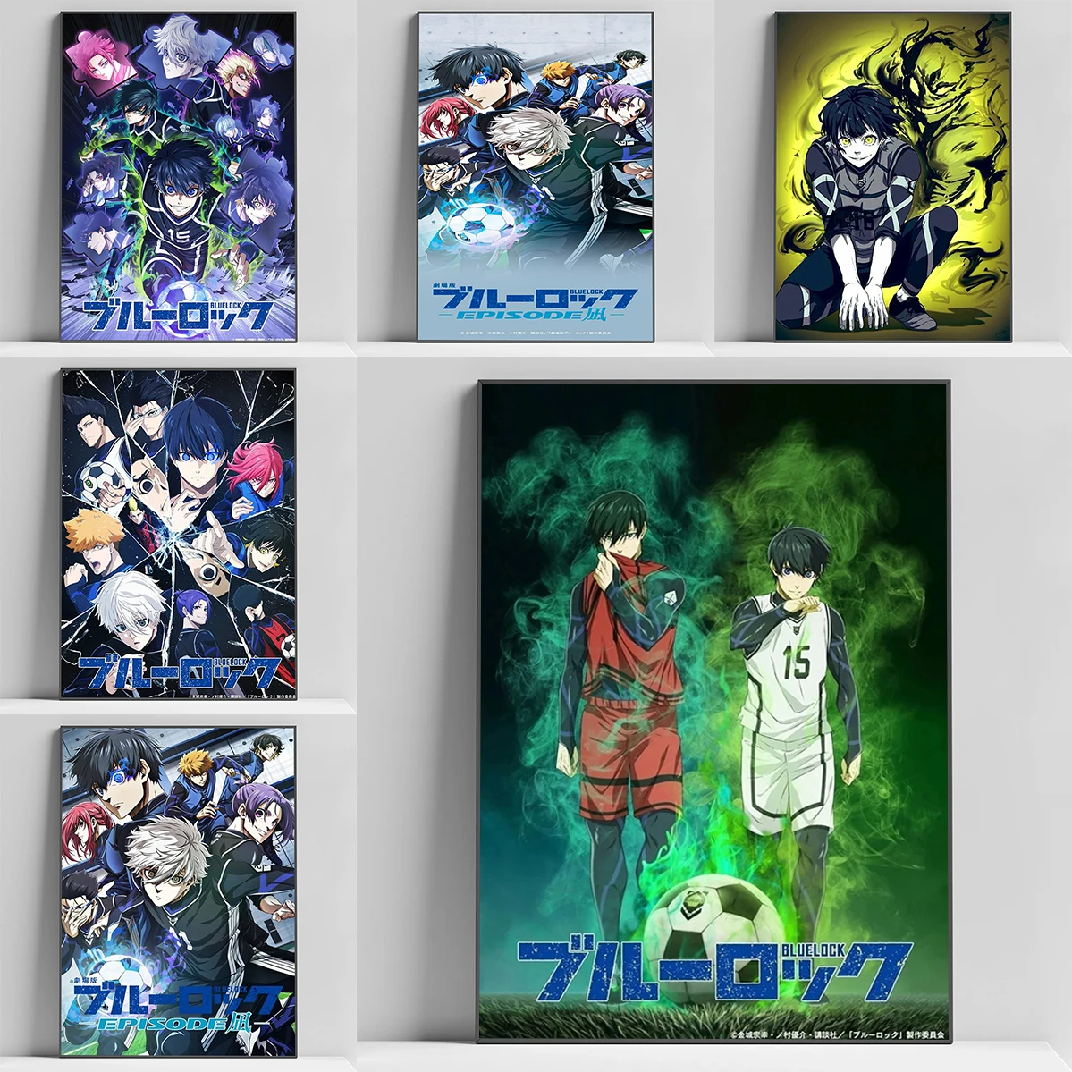 

Blue Lock Anime Vintage Poster Decorative Picture Canvas Wall Art Prints Posters for Room Decoration Home Decor Bedroom Stuff