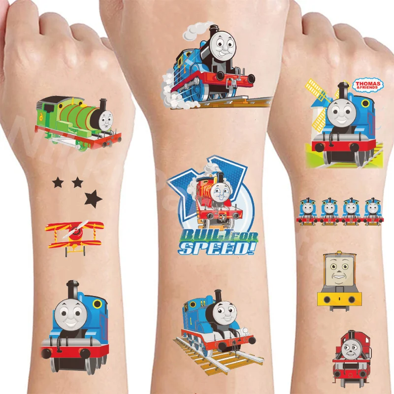 Thomas Train and His Friends tatuaggi per bambini the Train tatuaggi temporanei adesivi ragazzi bambini forniture per feste regali per bambini