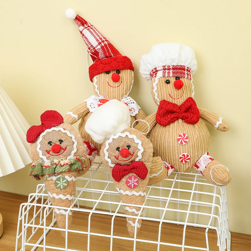 Christmas cute Gingerbread Doll Creative Figure Decor Christmas Decorations Scene Layout Hotel Shopping Mall Props