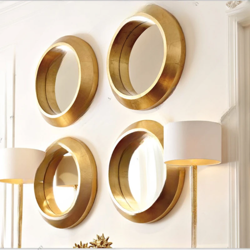 gold original luxury decorative  porch  bathroom fashion cosmetic mirror boutique promotion