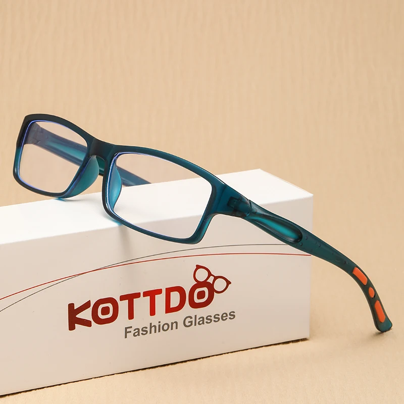 Sportliche Herren-Lesebrille, quadratische Computerbrille zum Lesen, blau, Vintage, Presbyopie, Hyperopie, optische Gläser +1.0 +1.5 +2.0 +2. – Detail 1