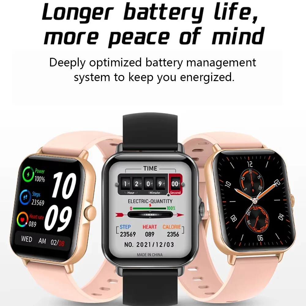 LAXASFIT 2025 Jam Tangan Pintar Bluetooth Bicara Putar Musik Jam Tangan Pintar Jam Kebugaran Jam Tangan Olahraga Digital Pria Wanita untuk IOS Android