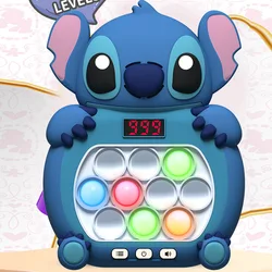 2024 Disney Stitch Quick Push Game Console Upgraded Fingertip Kuromi Press It Competition Squeeze Relieve Stress Children Toys