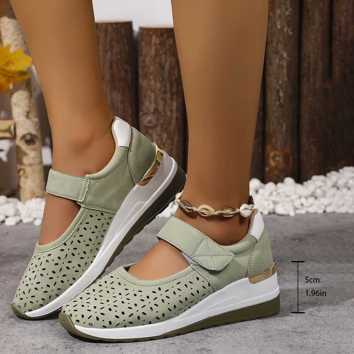 

Женская обувь больших размеров 36–43, летние и осенние дышащие кроссовки на танкетке на плоской подошве, женские кроссовки Zapatos De Mujer