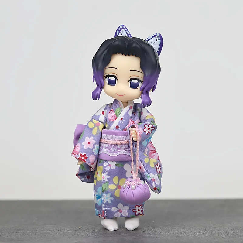 

Anime Demon Slayer Shinobu Kocho Gsc Nendoroid Ob11 1/12 Doll Toy Full Set Articulated Action Model Collectible Anime Figurine