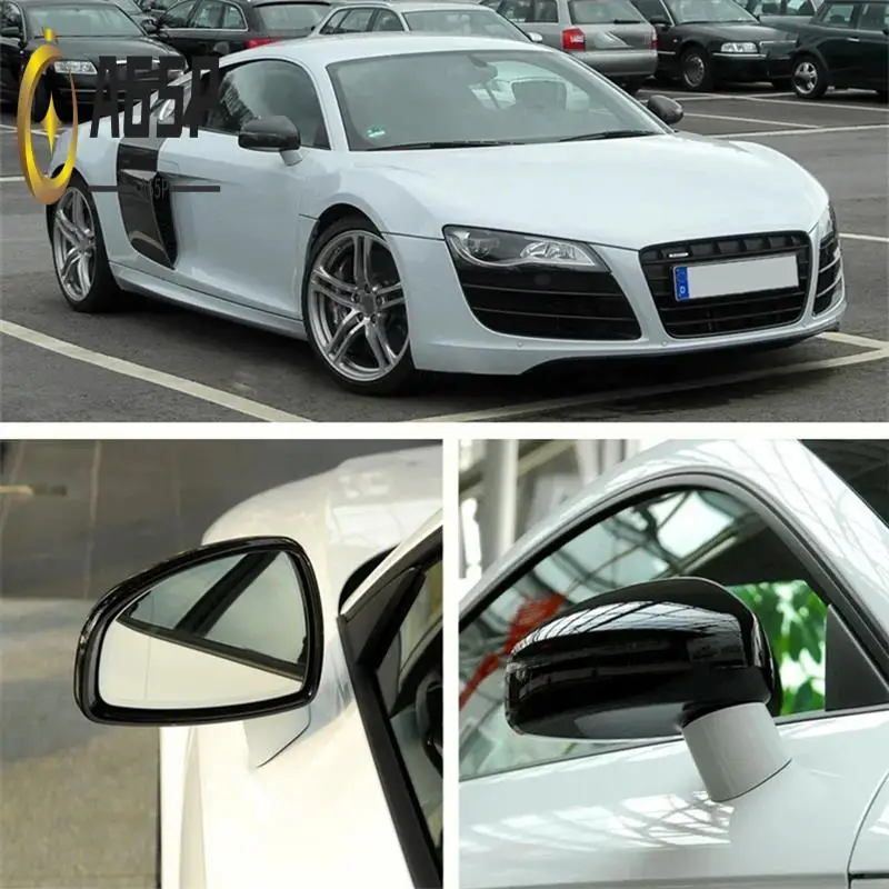 

A65P-Side Wing Door Mirror Cover Rearview Mirror Cover Cap Trim For TT TTS TT RS 8J MK2 R8 42 2007-2015