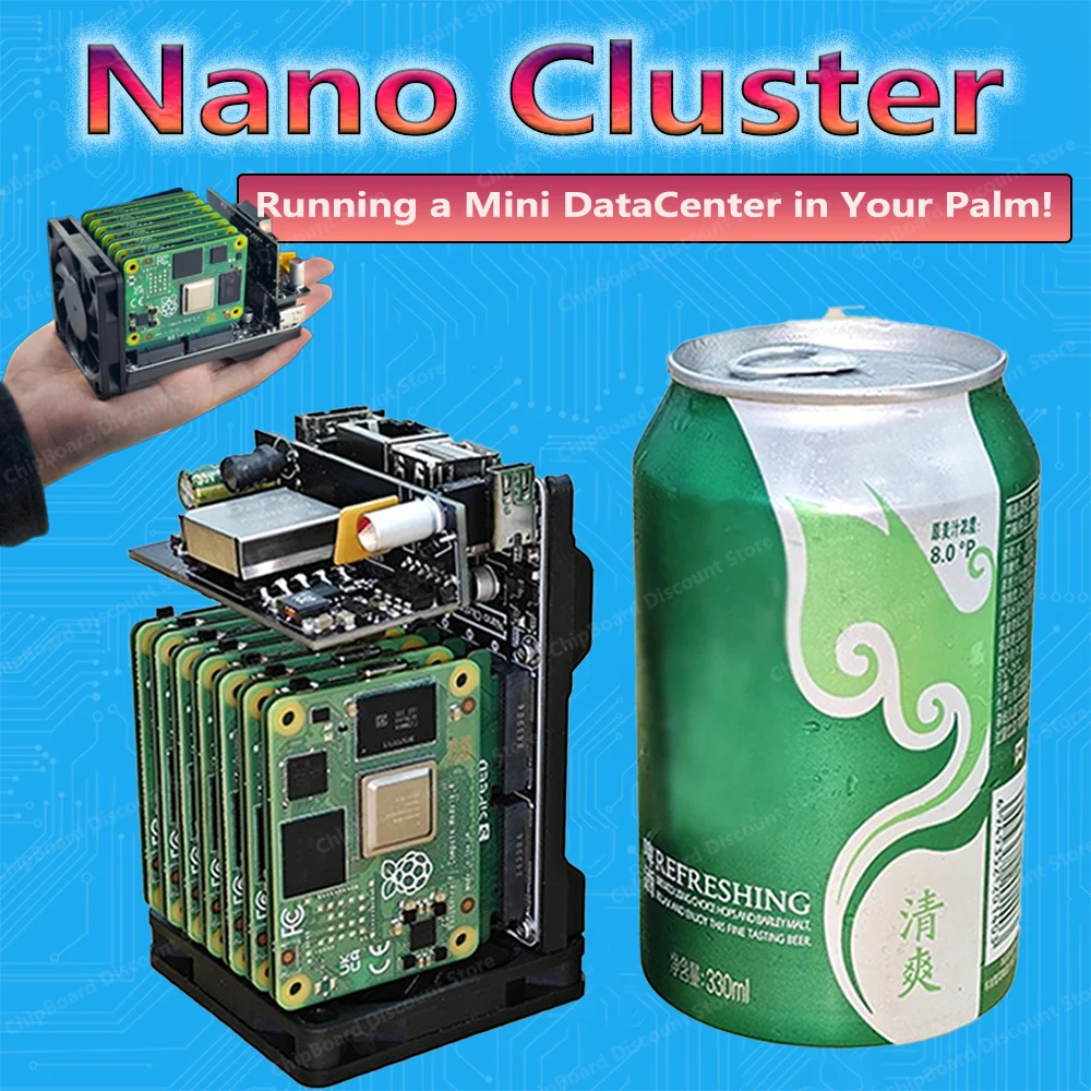 جديد Sipeed NanoCluster Mini Cluster Board مركز بيانات صغير لـ Raspberry Pi CM45/الكمبيوتر/LM3H/M4N