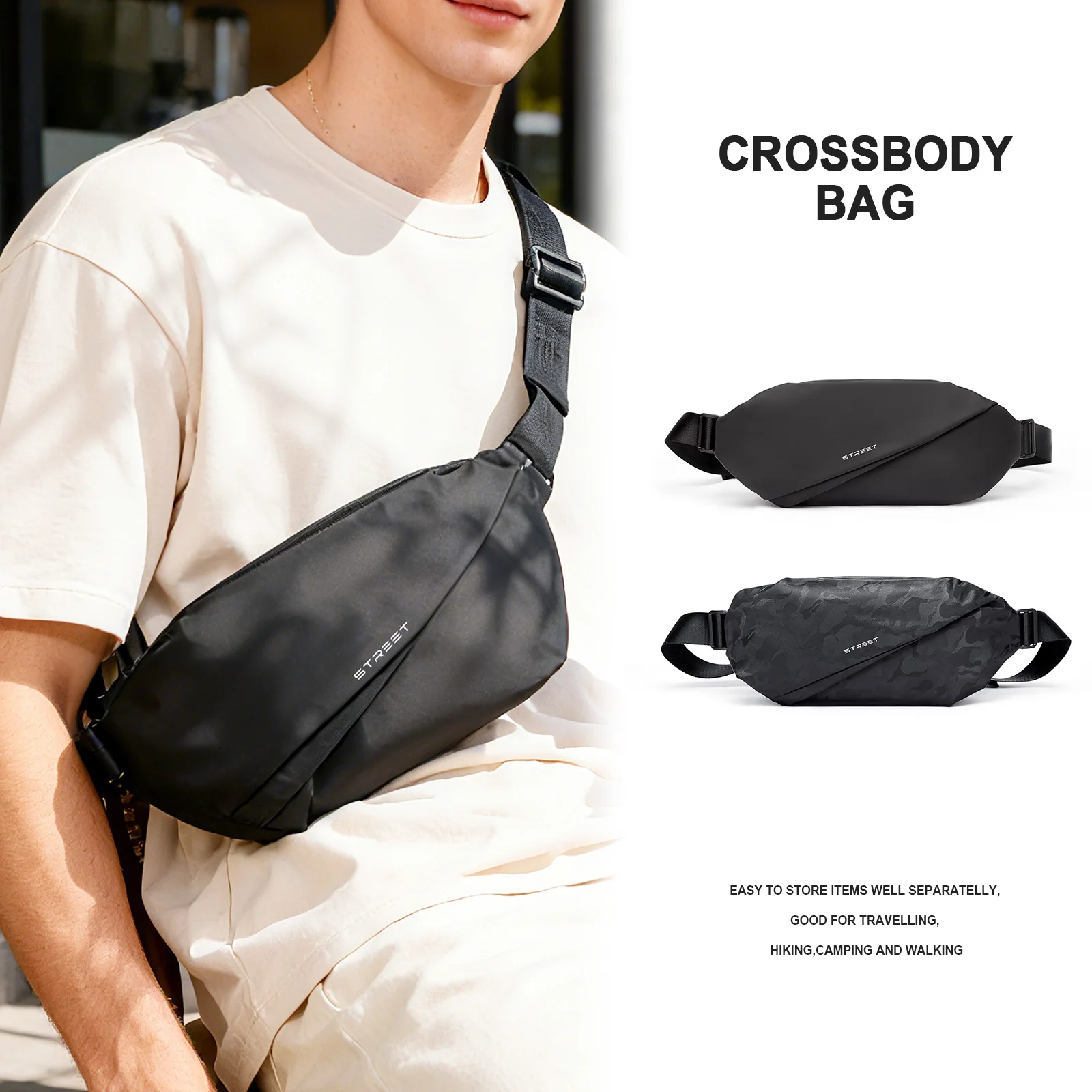 

Мужская сумка через плечо на одно плечо, портативные сумки через плечо, студенческая пригородная сумка, модные повседневные нагрудные сумки для велоспорта