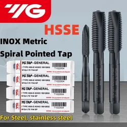 Zuid-korea YG HSSE INOX Metrische Spiraal Puntige Tap M2M3M4M5M6M8M10M12-M36 Machine Schroefdraad Kranen Voor Blind Gat Tap Voor staal