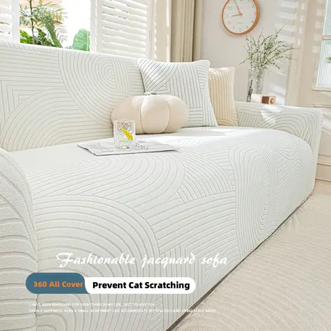 Adjustable Elastic Sofa Cover Velvet Armchair Protector Corner L Shape Stretch Couch Covers for Living Room  1/2/3/4/5 Seater