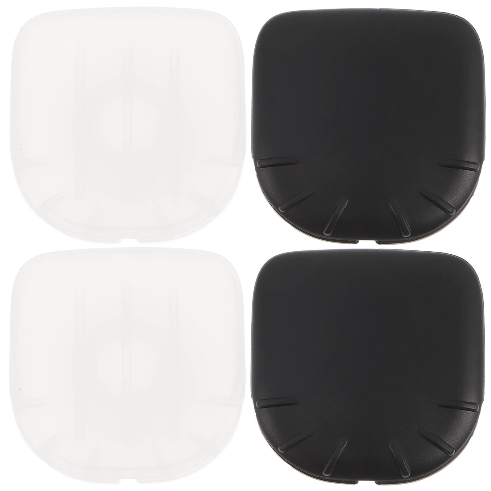 

4pcs Brush Dust Cover Silicone Protector Travel Size Reusable Anti-lost Silicone Mask Brush Cover Compact Storage